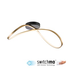 15405-68 OKTA LAMPA SUFITOWA MATOWY MOSIĄDZ