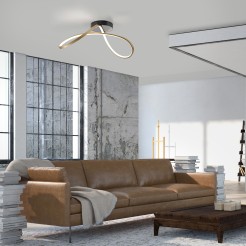 15405-68 OKTA LAMPA SUFITOWA MATOWY MOSIĄDZ