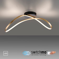 15405-68 OKTA LAMPA SUFITOWA MATOWY MOSIĄDZ