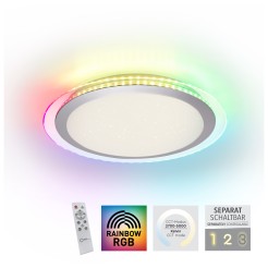 15411-21 CYBA LAMPA SUFITOWA SREBRNY