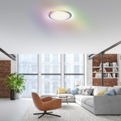 15411-21 CYBA LAMPA SUFITOWA SREBRNY