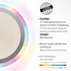 15411-21 CYBA LAMPA SUFITOWA SREBRNY
