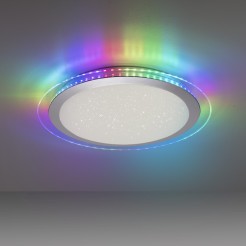 15411-21 CYBA LAMPA SUFITOWA SREBRNY