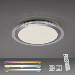 15411-21 CYBA LAMPA SUFITOWA SREBRNY