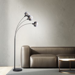 15422-18 ZEA LAMPA PODŁOGOWA CZARNY