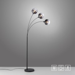 15422-18 ZEA LAMPA PODŁOGOWA CZARNY