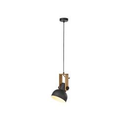 15741-18 CUP 2.0 LAMPA WISZĄCA CZARNY/DREWNO