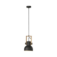 15741-18 CUP 2.0 LAMPA WISZĄCA CZARNY/DREWNO