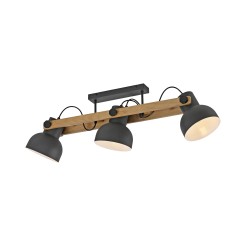 15745-18 CUP 2.0 LAMPA SUFITOWA CZARNY/DREWNO