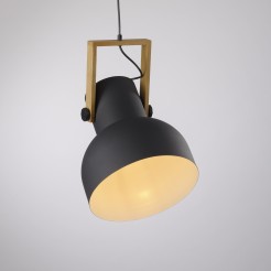 15747-18 CUP 2.0 LAMPA WISZĄCA CZARNY/DREWNO