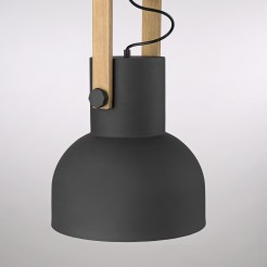 15747-18 CUP 2.0 LAMPA WISZĄCA CZARNY/DREWNO