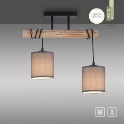 15782-29 GREEN TRIBU LAMPA SUFITOWA DREWNO/BEŻOWY