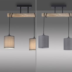 15782-29 GREEN TRIBU LAMPA SUFITOWA DREWNO/BEŻOWY