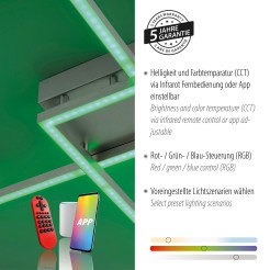 16429-55 LOLASMART-MAXI LAMPA SUFITOWA STALOWY