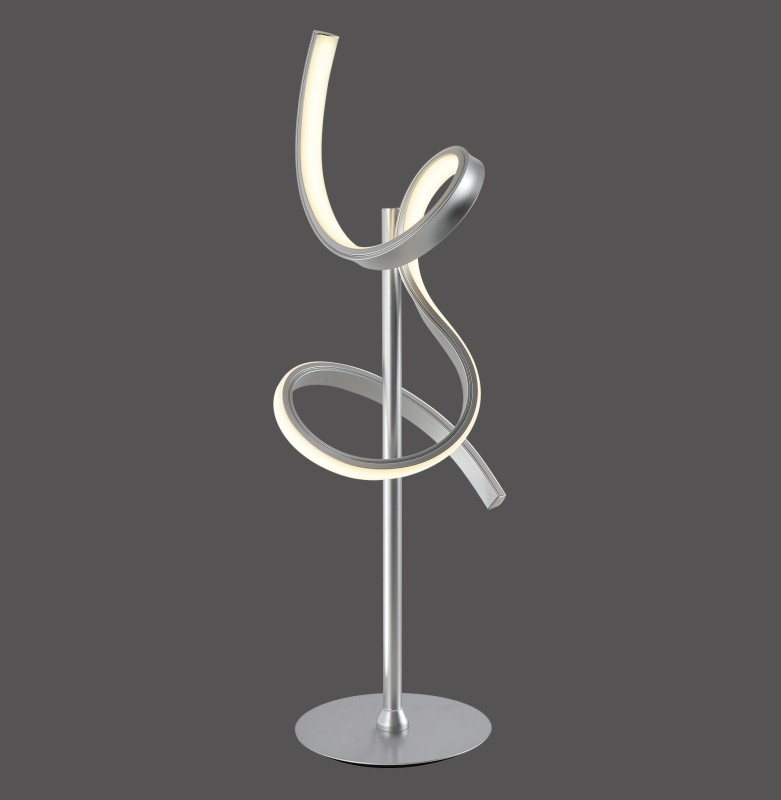 19030-21 CURLS LAMPA STOŁOWA SREBRNY