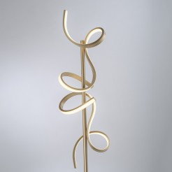 19031-60 CURLS LAMPA PODŁOGOWA MATOWY MOSIĄDZ