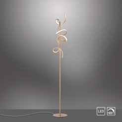 19031-60 CURLS LAMPA PODŁOGOWA MATOWY MOSIĄDZ