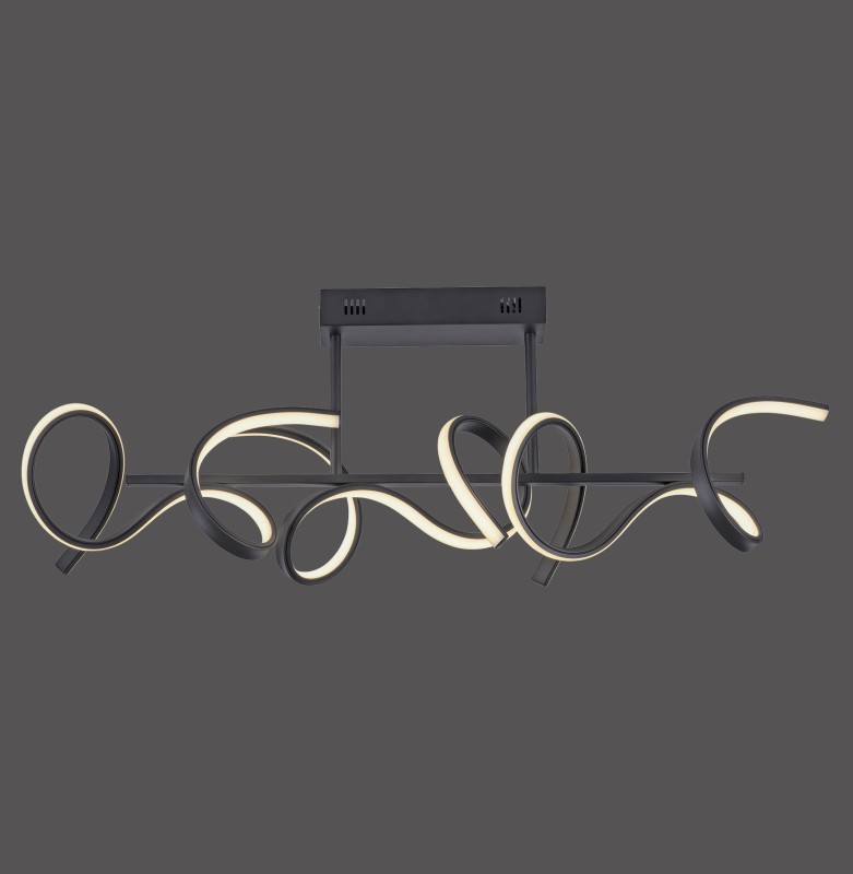19032-18 CURLS LAMPA SUFITOWA CZARNY