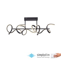 19032-18 CURLS LAMPA SUFITOWA CZARNY