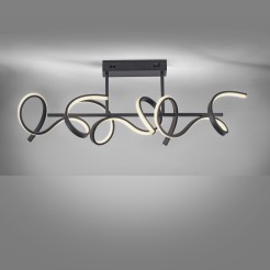 19032-18 CURLS LAMPA SUFITOWA CZARNY