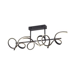 19032-18 CURLS LAMPA SUFITOWA CZARNY