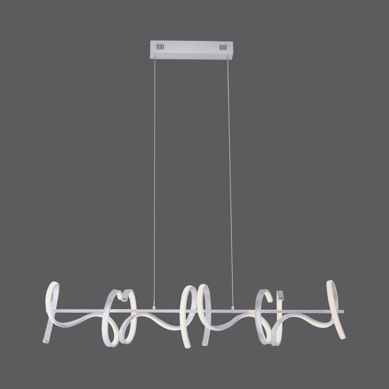 19033-21 CURLS LAMPA WISZĄCA SREBRNY