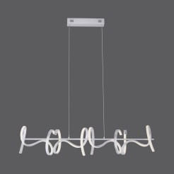 19033-21 CURLS LAMPA WISZĄCA SREBRNY