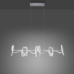 19033-21 CURLS LAMPA WISZĄCA SREBRNY