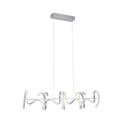 19033-21 CURLS LAMPA WISZĄCA SREBRNY