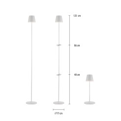 19252-16 EURIA LAMPA PODŁOGOWA/ZEWNĘTRZNA BIAŁY