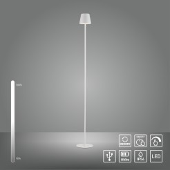 19252-16 EURIA LAMPA PODŁOGOWA/ZEWNĘTRZNA BIAŁY