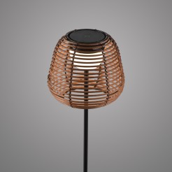 19265-18 ASKIA LAMPA PODŁOGOWA CZARNY/DREWNO