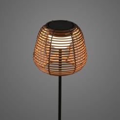 19265-18 ASKIA LAMPA PODŁOGOWA CZARNY/DREWNO