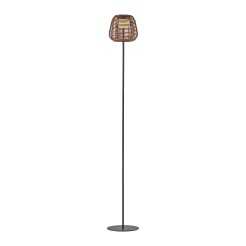 19265-18 ASKIA LAMPA PODŁOGOWA CZARNY/DREWNO