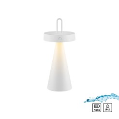19302-16 ALWA LAMPA STOŁOWA/ZEWNĘTRZNA BIAŁY
