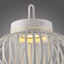 19303-16 AKUBA LAMPA STOŁOWA/ZEWNĘTRZNA BEZPRZEWODOWA BIAŁY