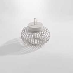 19303-16 AKUBA LAMPA STOŁOWA/ZEWNĘTRZNA BEZPRZEWODOWA BIAŁY