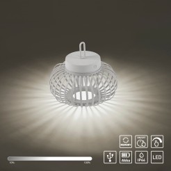 19303-16 AKUBA LAMPA STOŁOWA/ZEWNĘTRZNA BEZPRZEWODOWA BIAŁY