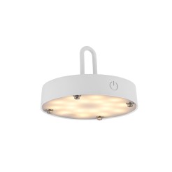 19303-16 AKUBA LAMPA STOŁOWA/ZEWNĘTRZNA BEZPRZEWODOWA BIAŁY