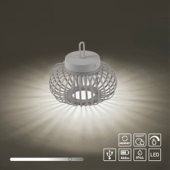 19303-40 AKUBA LAMPA STOŁOWA/ZEWNĘTRZNA BEZPRZEWODOWA SZARY