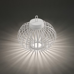 19304-16 AKUBA LAMPA STOŁOWA/ZEWNĘTRZNA BEZPRZEWODOWA BIAŁY