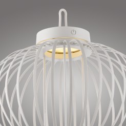 19304-16 AKUBA LAMPA STOŁOWA/ZEWNĘTRZNA BEZPRZEWODOWA BIAŁY