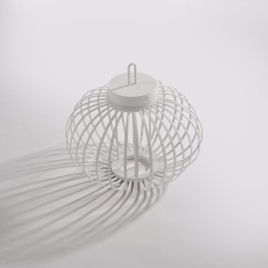 19304-16 AKUBA LAMPA STOŁOWA/ZEWNĘTRZNA BEZPRZEWODOWA BIAŁY