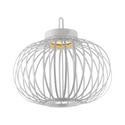 19304-16 AKUBA LAMPA STOŁOWA/ZEWNĘTRZNA BEZPRZEWODOWA BIAŁY