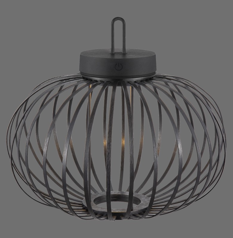 19304-18 AKUBA LAMPA STOŁOWA/ZEWNĘTRZNA BEZPRZEWODOWA CZARNY