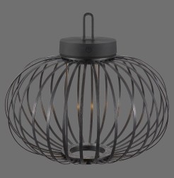 19304-18 AKUBA LAMPA STOŁOWA/ZEWNĘTRZNA BEZPRZEWODOWA CZARNY