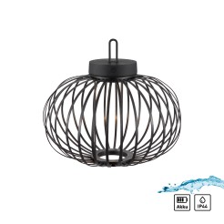 19304-18 AKUBA LAMPA STOŁOWA/ZEWNĘTRZNA BEZPRZEWODOWA CZARNY