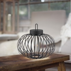 19304-18 AKUBA LAMPA STOŁOWA/ZEWNĘTRZNA BEZPRZEWODOWA CZARNY
