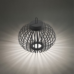 19304-18 AKUBA LAMPA STOŁOWA/ZEWNĘTRZNA BEZPRZEWODOWA CZARNY