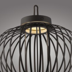 19304-18 AKUBA LAMPA STOŁOWA/ZEWNĘTRZNA BEZPRZEWODOWA CZARNY